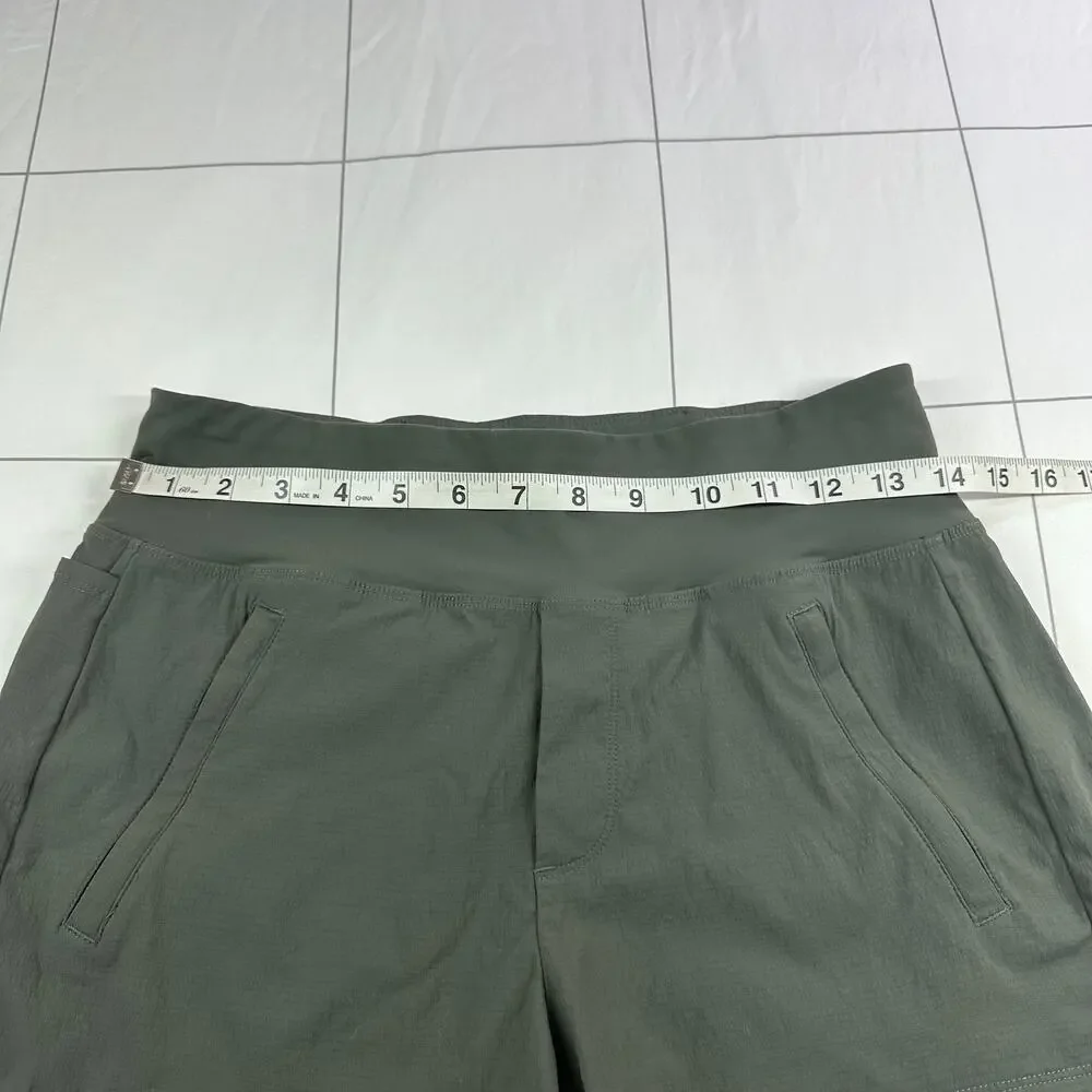 Athleta Shorts Womens 2 Green Trekkie North Ripstop Nylon Outdoor Trail Hiking